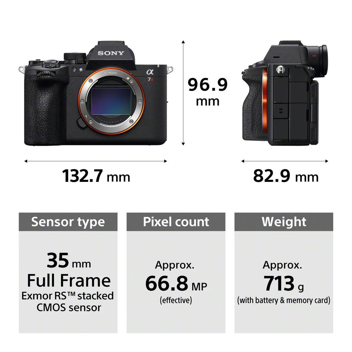 Sony Alpha a7R VI | 66.8MP fully‑stacked sensor for detail, tonal nuance, confident AF and speed | ILCE-7RM6 - Image 3