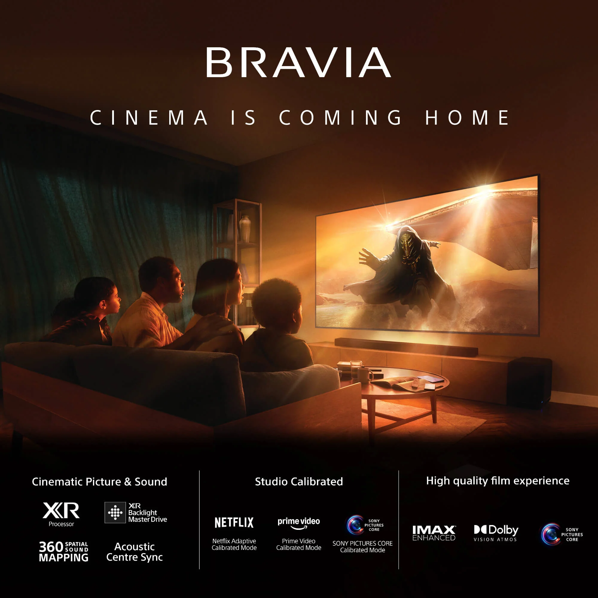 Sony | BRAVIA 5 | 55 inch | XR Processor | Mini LED | 4K Ultra HD | High Dynamic Range (HDR) | Smart TV (Google TV) - Image 3
