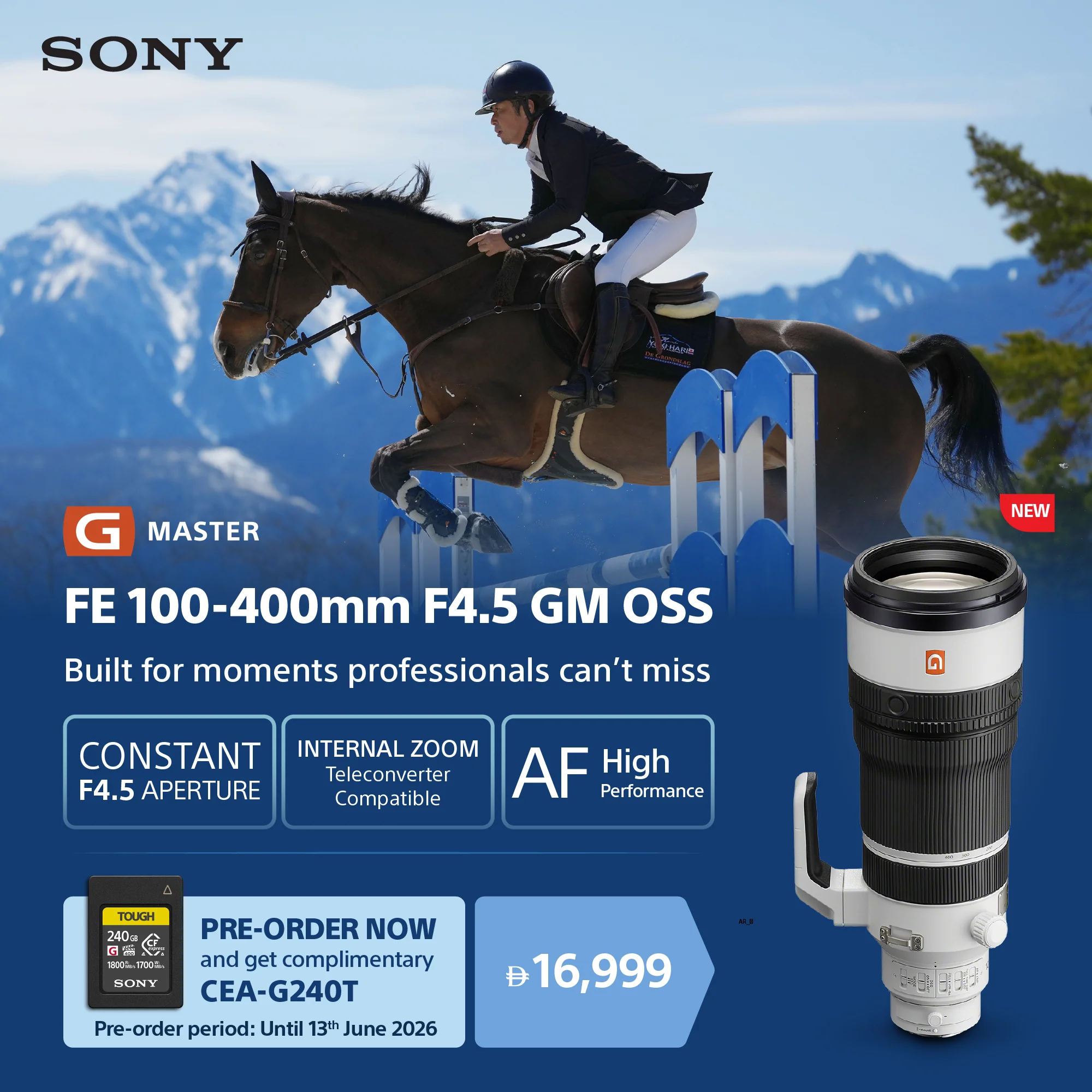 Sony SEL100400MC | FE 100-400mm F4.5 GM OSS | Exceptional resolution and fast AF in a constant F4.5 super-telephoto zoom Lens - Image 2
