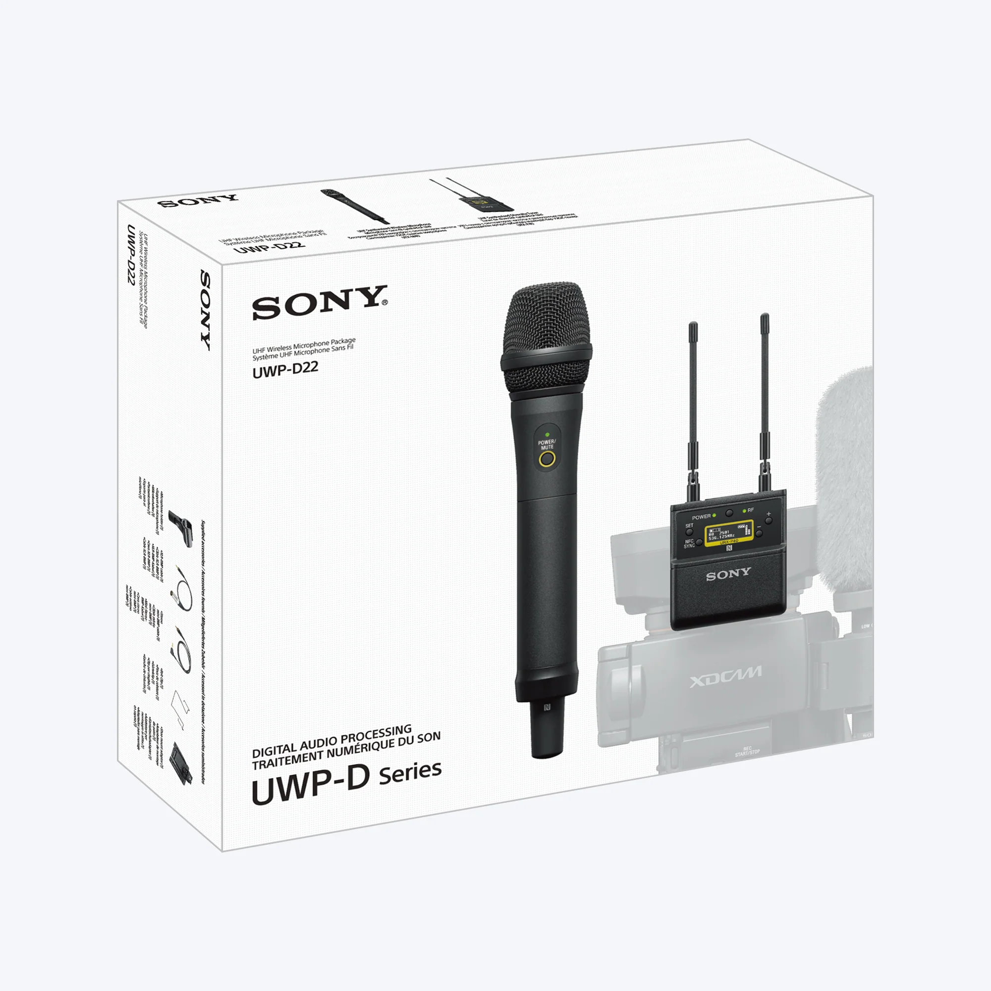 Sony UWP-D22 Camera-Mount Wireless Cardioid Handheld Microphone System - Image 2