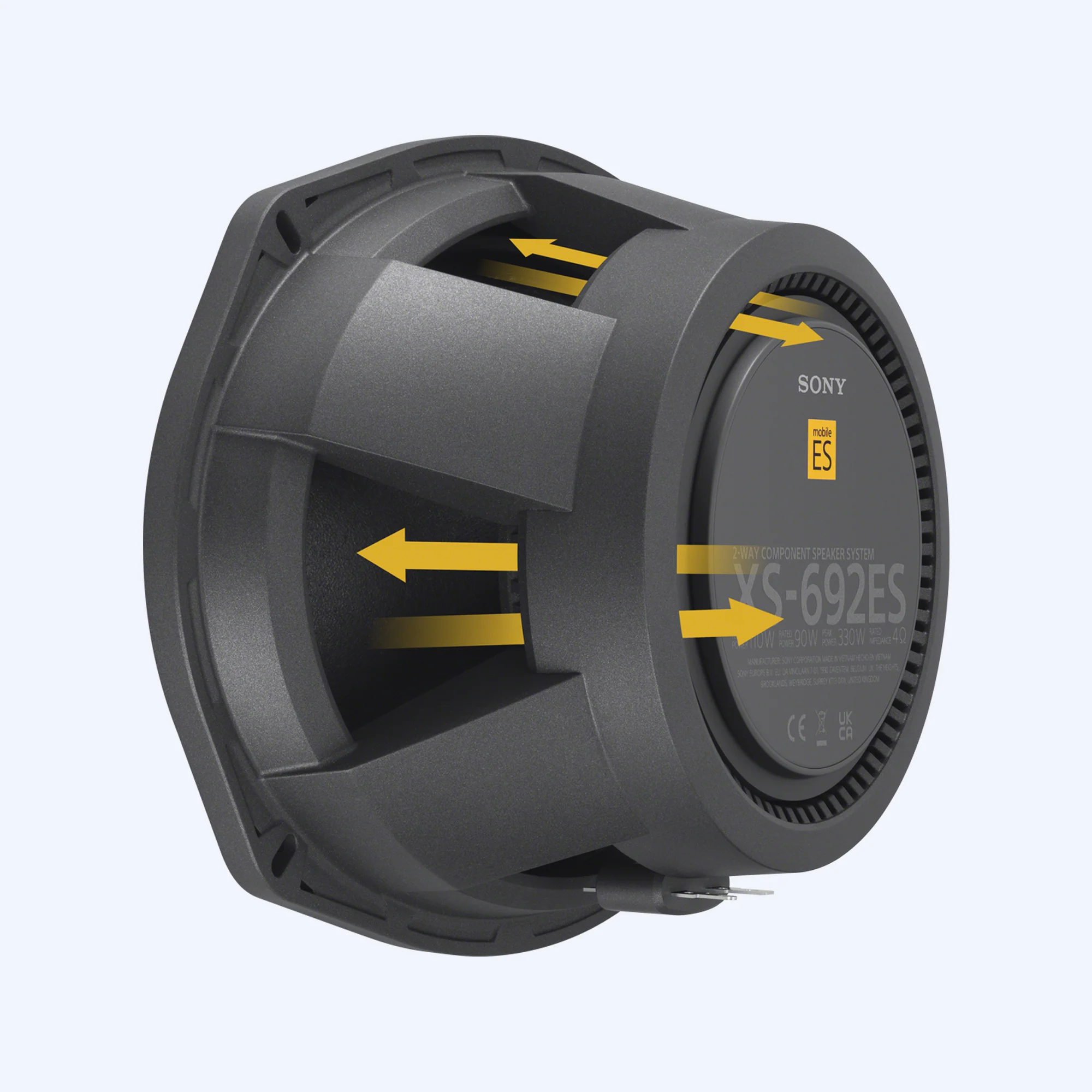 Sony XS-692ES | 6x9” (16x24cm) Mobile ES™ 2-way Car Audio Component Speakers - Image 3